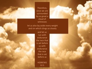 Hebrews 12:1 God's Witnesses (devotional)10:26 (brown)